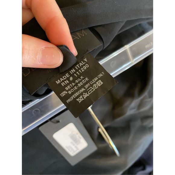 Derek Lam NWT Sarong Skirt in Black Italian 100% Silk, Size 8, MSRP $890 - Picture 8 of 10